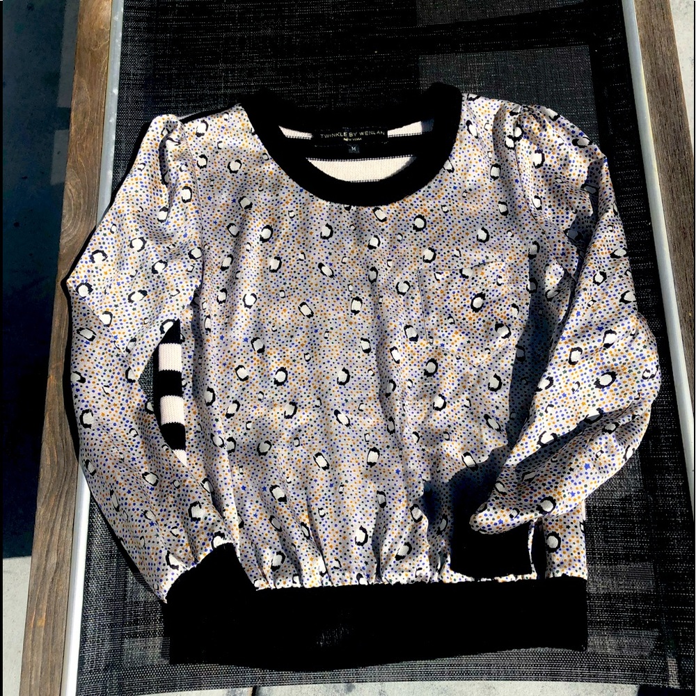 Gorgeous unique silk and wool top